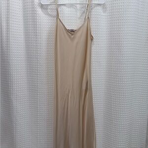 All Saints Elegant Beige Slip Dress Size S